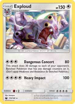 Exploud 119/168 Celestial Storm