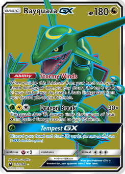 Rayquaza-GX 160/168 Celestial Storm