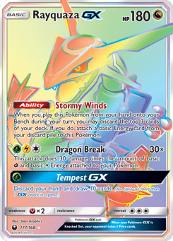 Rayquaza-GX 177/168 Celestial Storm
