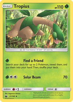Tropius 21/168 Celestial Storm