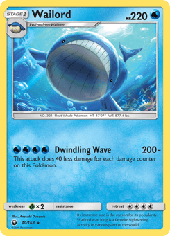 Wailord 40/168 Celestial Storm