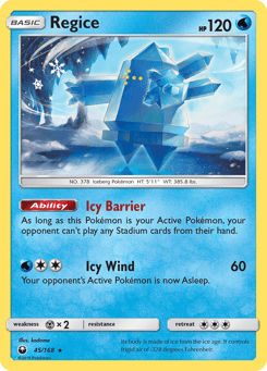 Regice 45/168 Celestial Storm