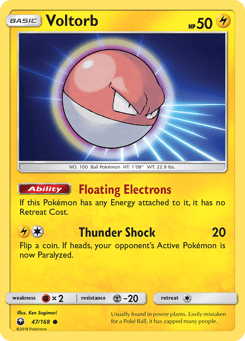 Voltorb 47/168 Celestial Storm