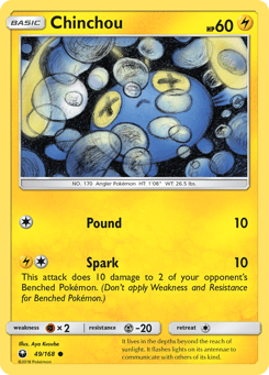 Chinchou 49/168 Celestial Storm
