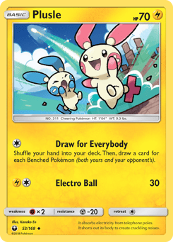 Plusle 53/168 Celestial Storm