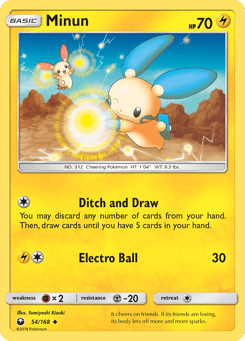 Minun 54/168 Celestial Storm
