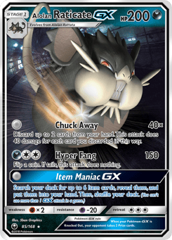 Alolan Raticate-GX 85/168 Celestial Storm