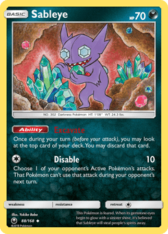 Sableye 88/168 Celestial Storm