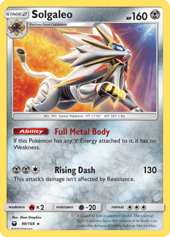 Solgaleo 99/168 Celestial Storm