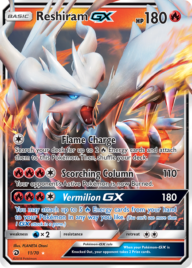 Reshiram-GX 11/70 Dragon Majesty