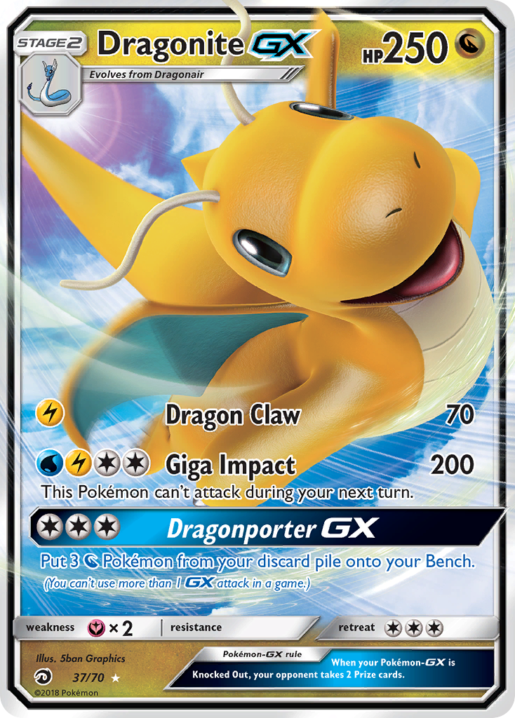 Dragonite-GX 37/70 Dragon Majesty