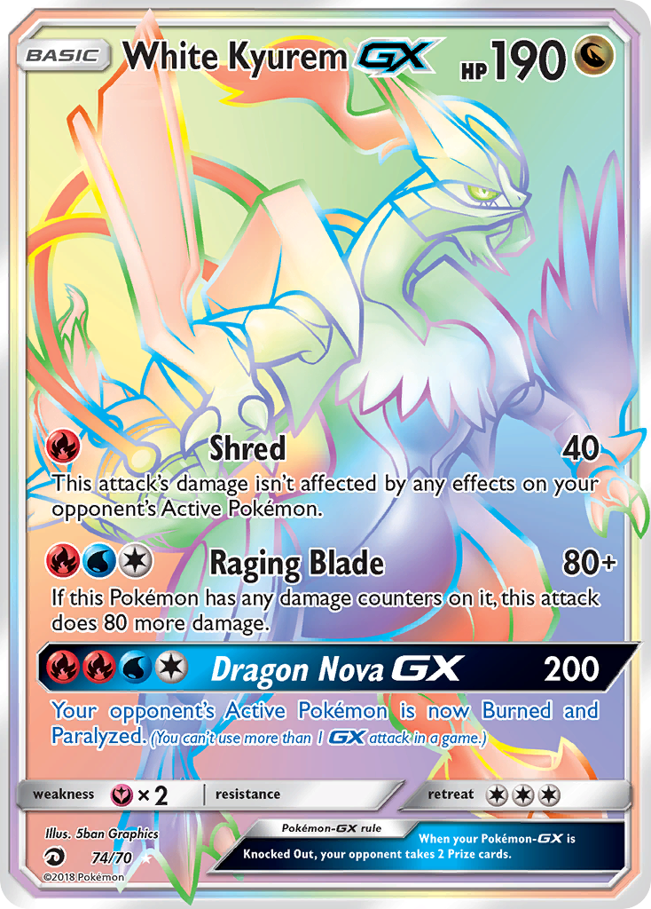 White Kyurem-GX 74/70 Dragon Majesty