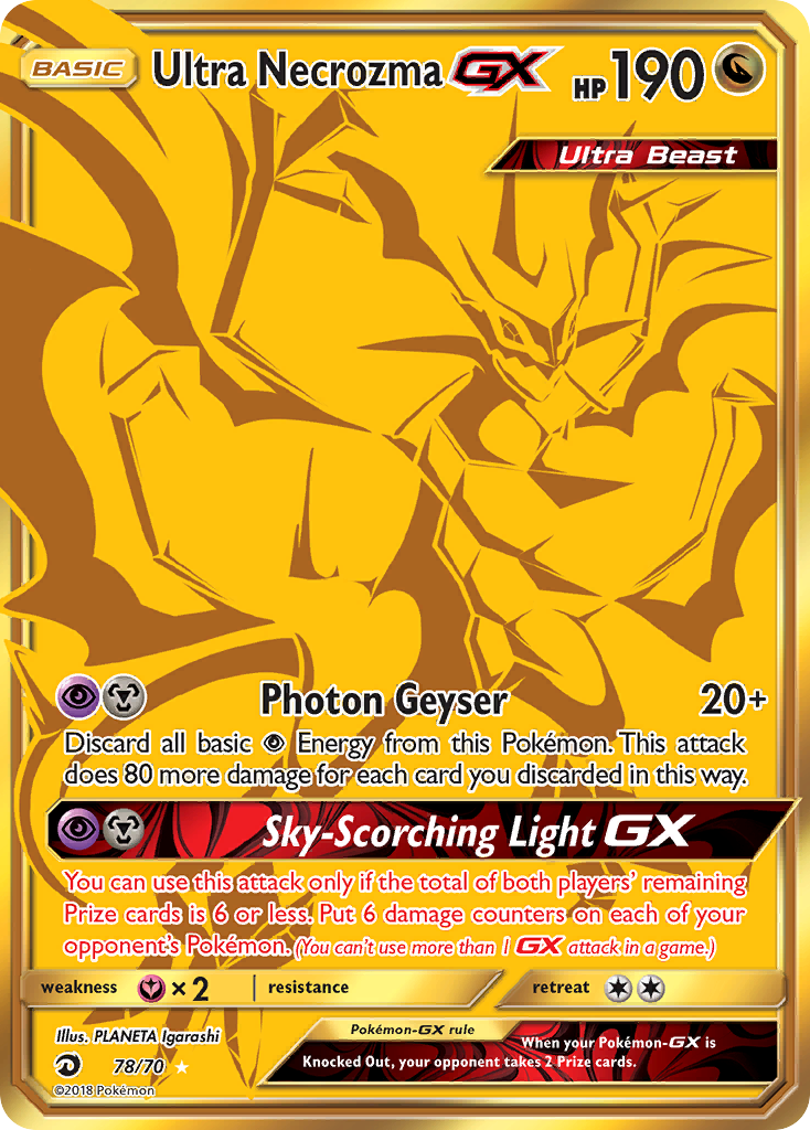 Ultra Necrozma-GX 78/70 Dragon Majesty