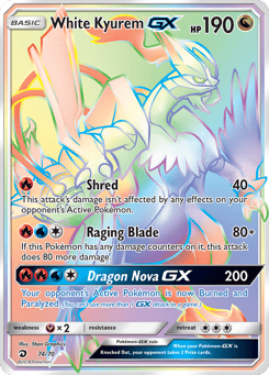 White Kyurem-GX 74/70 Dragon Majesty