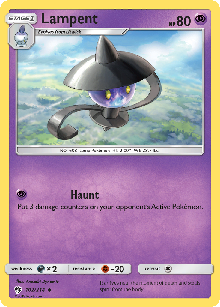 Lampent 102/214 Lost Thunder