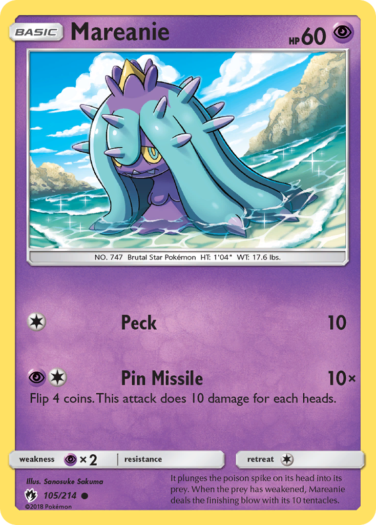 Mareanie 105/214 Lost Thunder