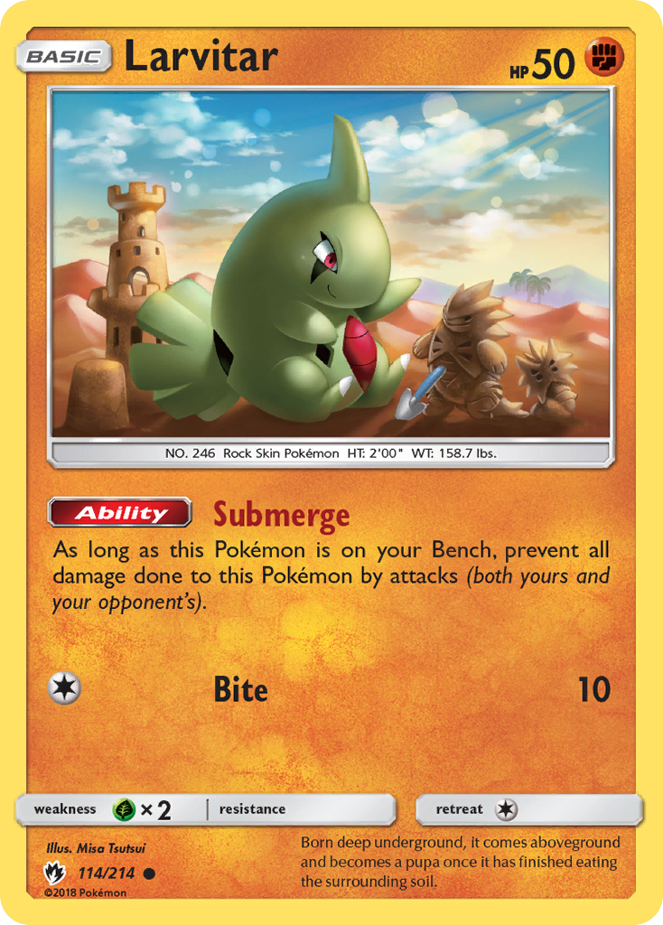 Larvitar 114/214 Lost Thunder