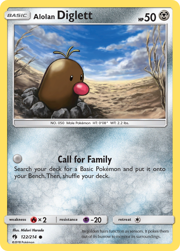 Alolan Diglett 122/214 Lost Thunder