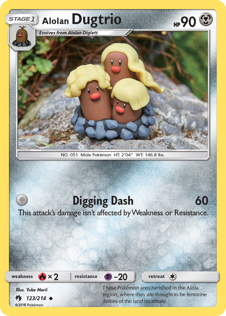 Alolan Dugtrio 123/214 Lost Thunder