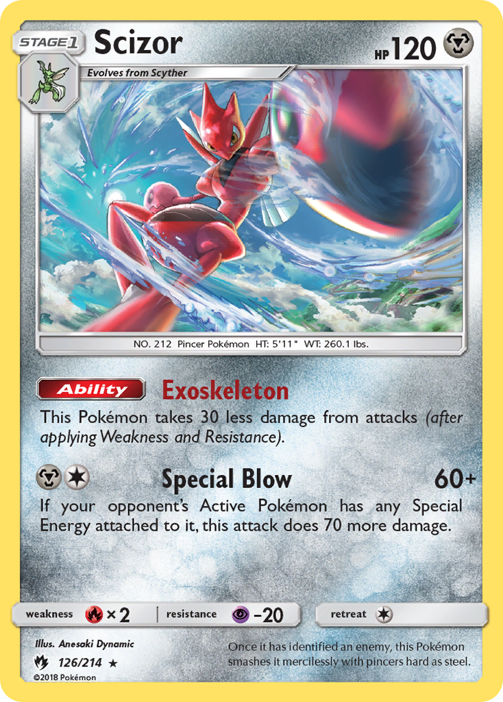 Scizor 126/214 Lost Thunder