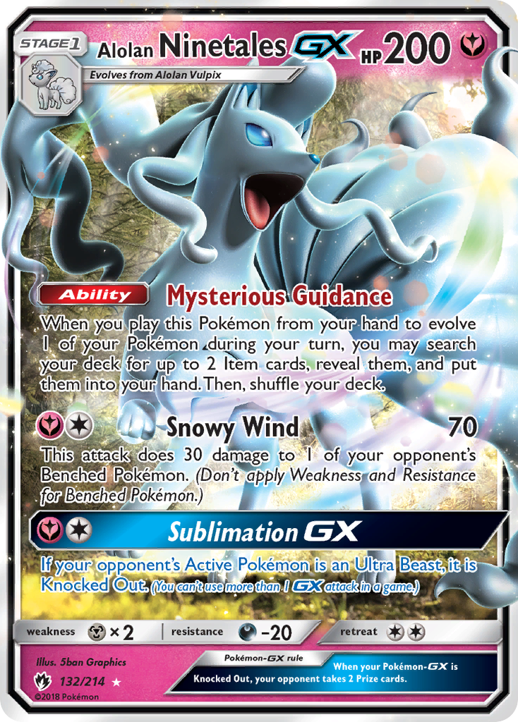 Alolan Ninetales-GX 132/214 Lost Thunder