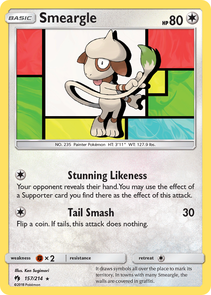 Smeargle 157/214 Lost Thunder