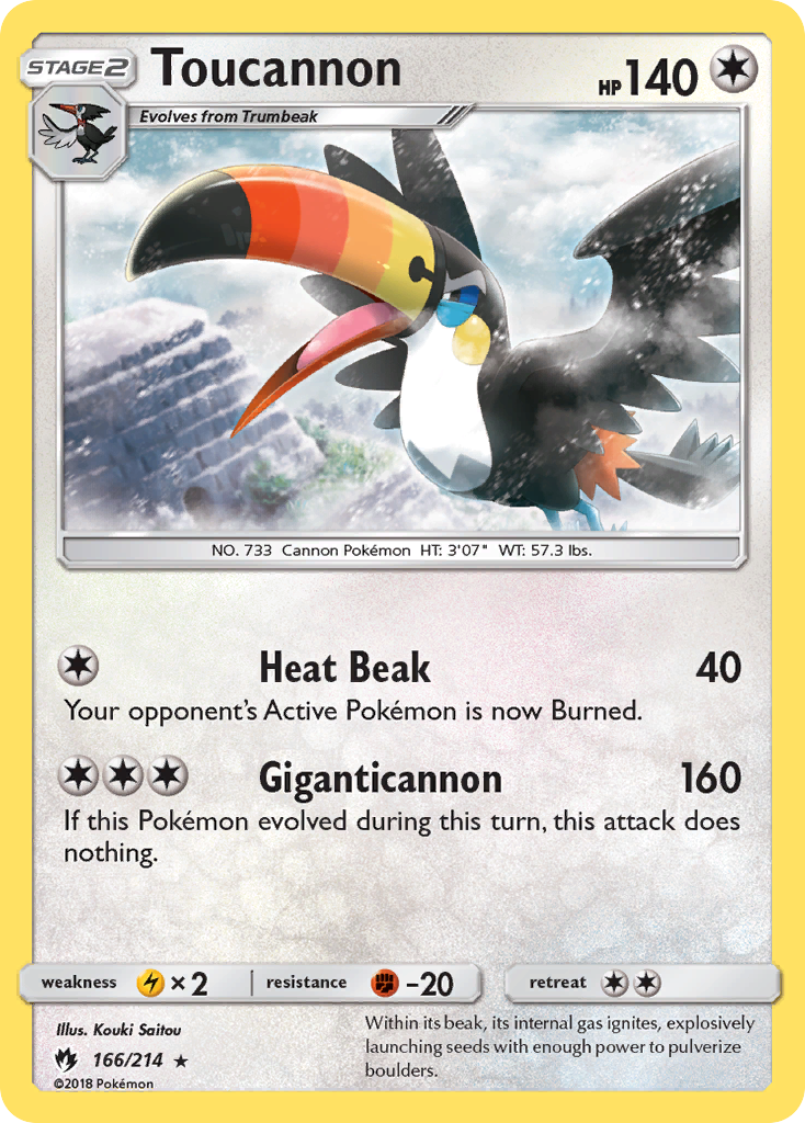 Toucannon 166/214 Lost Thunder