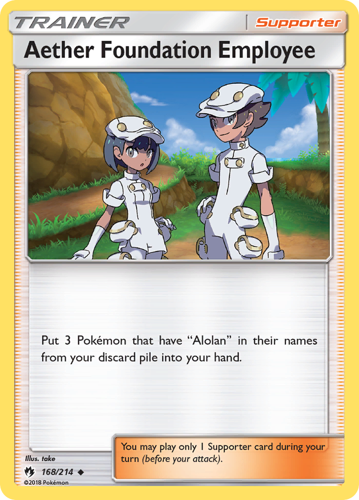 Aether Foundation Employee 168/214 Lost Thunder