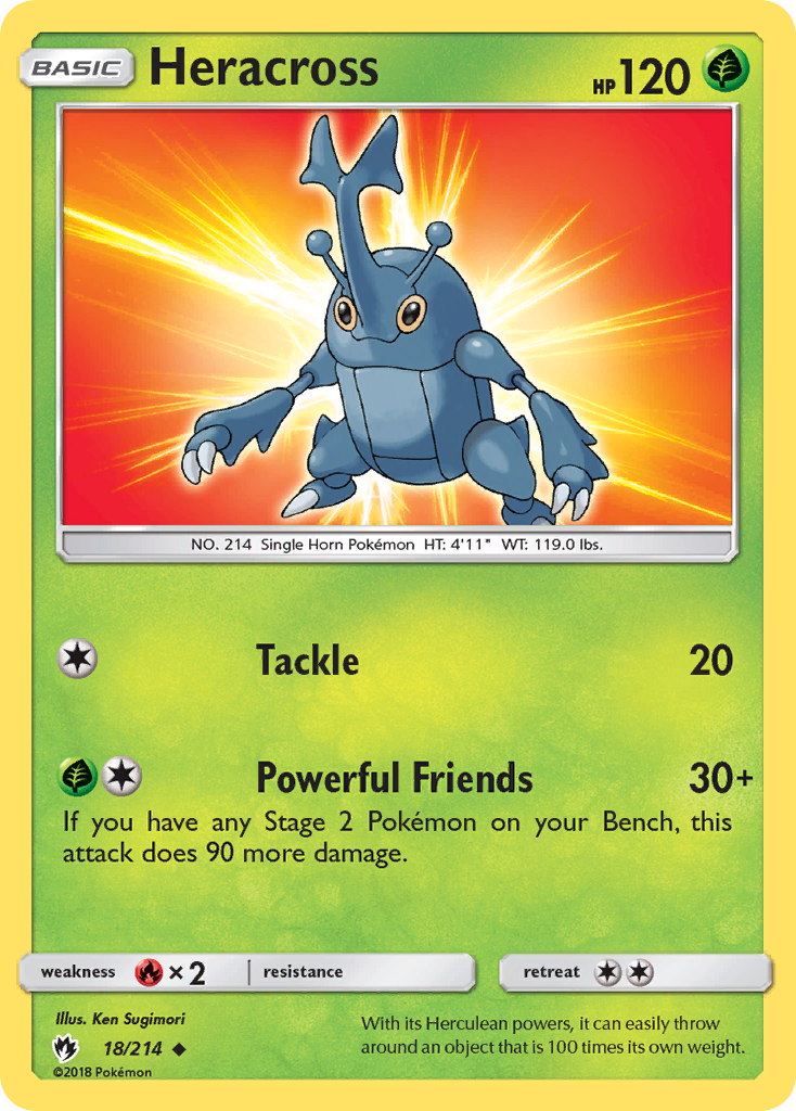 Heracross 18/214 Lost Thunder
