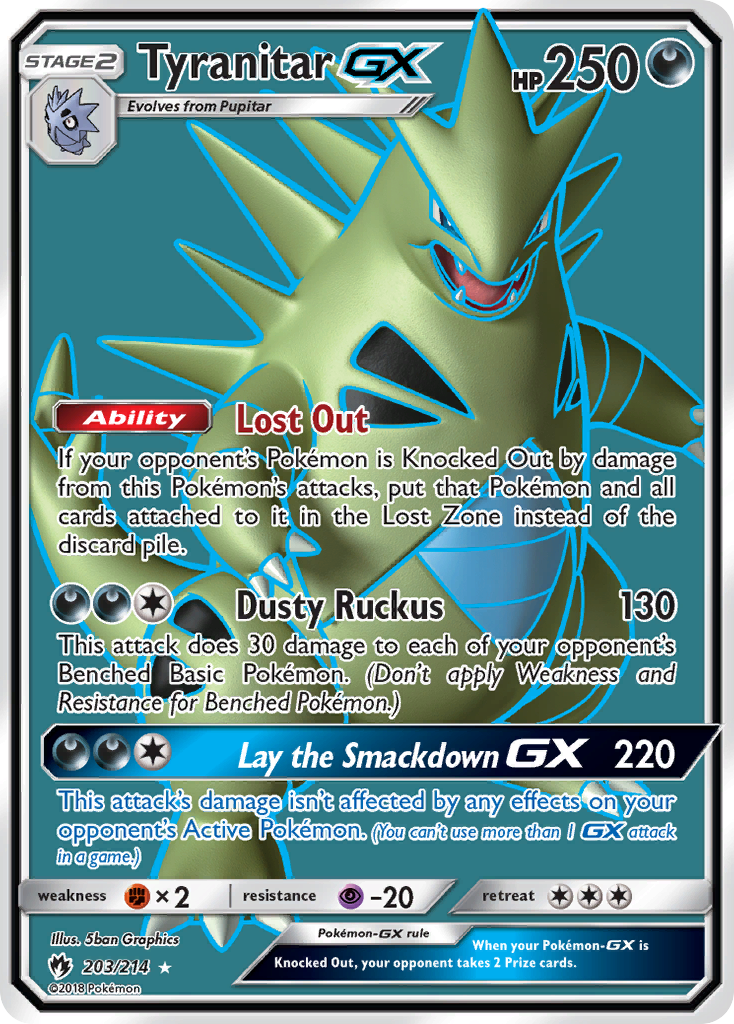 Tyranitar-GX 203/214 Lost Thunder