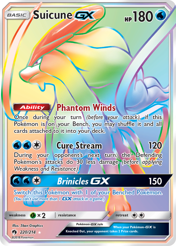 Suicune-GX 220/214 Lost Thunder