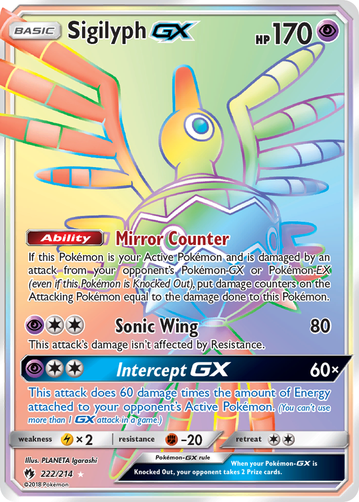 Sigilyph-GX 222/214 Lost Thunder