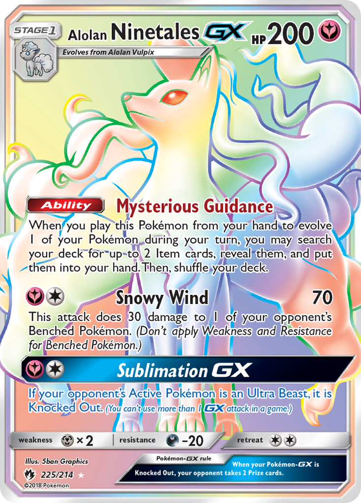 Alolan Ninetales-GX 225/214 Lost Thunder
