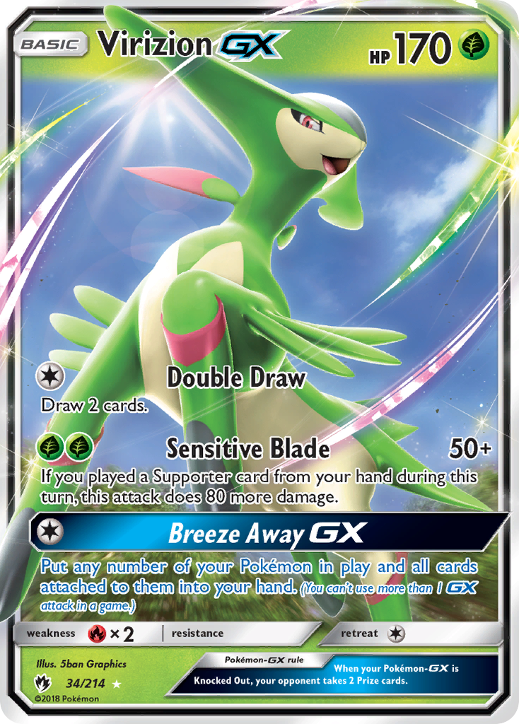Virizion-GX 34/214 Lost Thunder