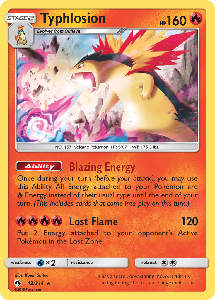 Typhlosion 42/214 Lost Thunder