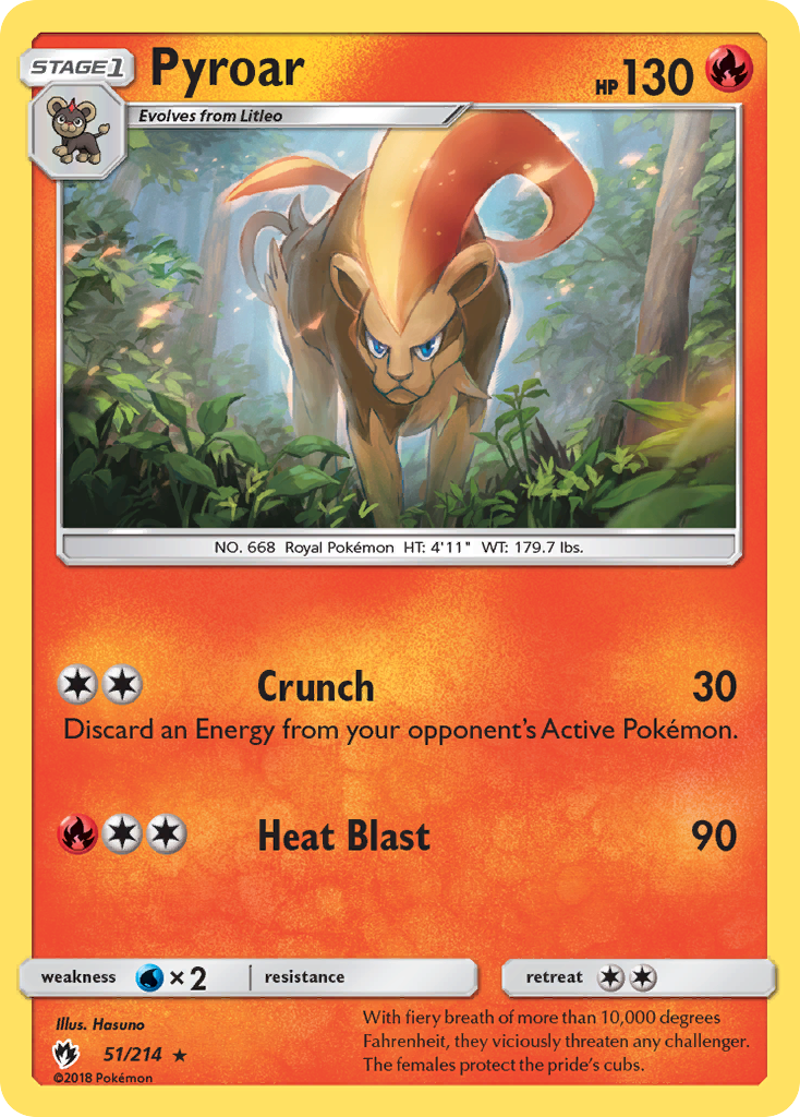 Pyroar 51/214 Lost Thunder