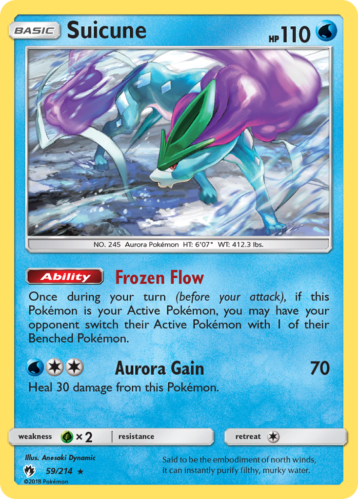 Suicune 59/214 Lost Thunder