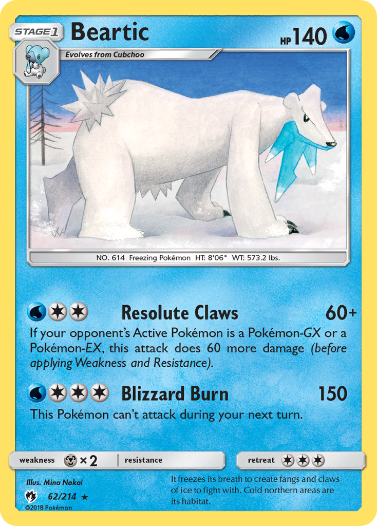 Beartic 62/214 Lost Thunder