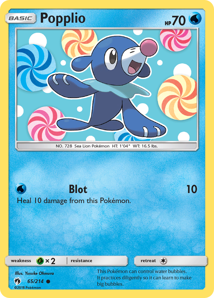 Popplio 65/214 Lost Thunder
