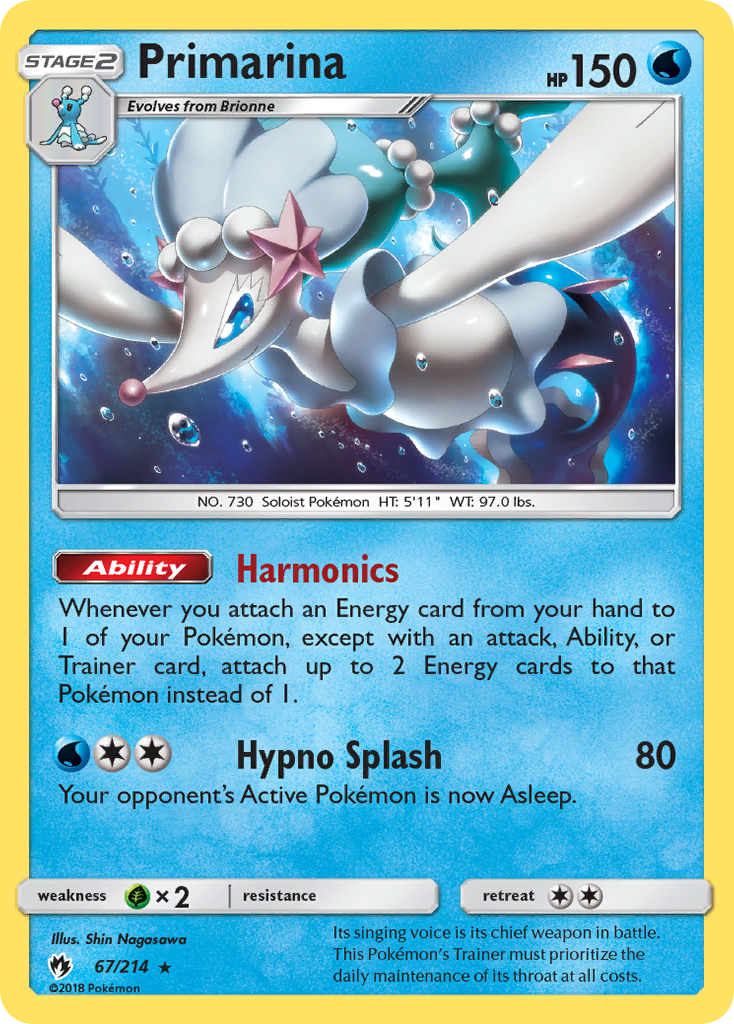 Primarina 67/214 Lost Thunder