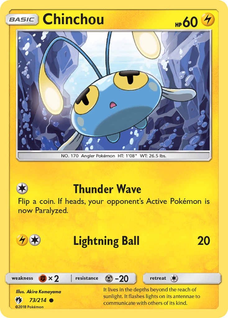 Chinchou 73/214 Lost Thunder