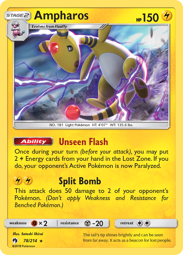 Ampharos 78/214 Lost Thunder