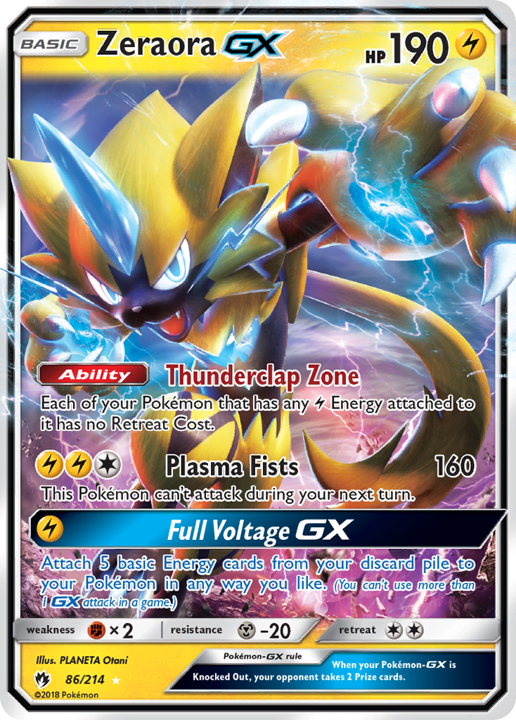 Zeraora-GX 86/214 Lost Thunder