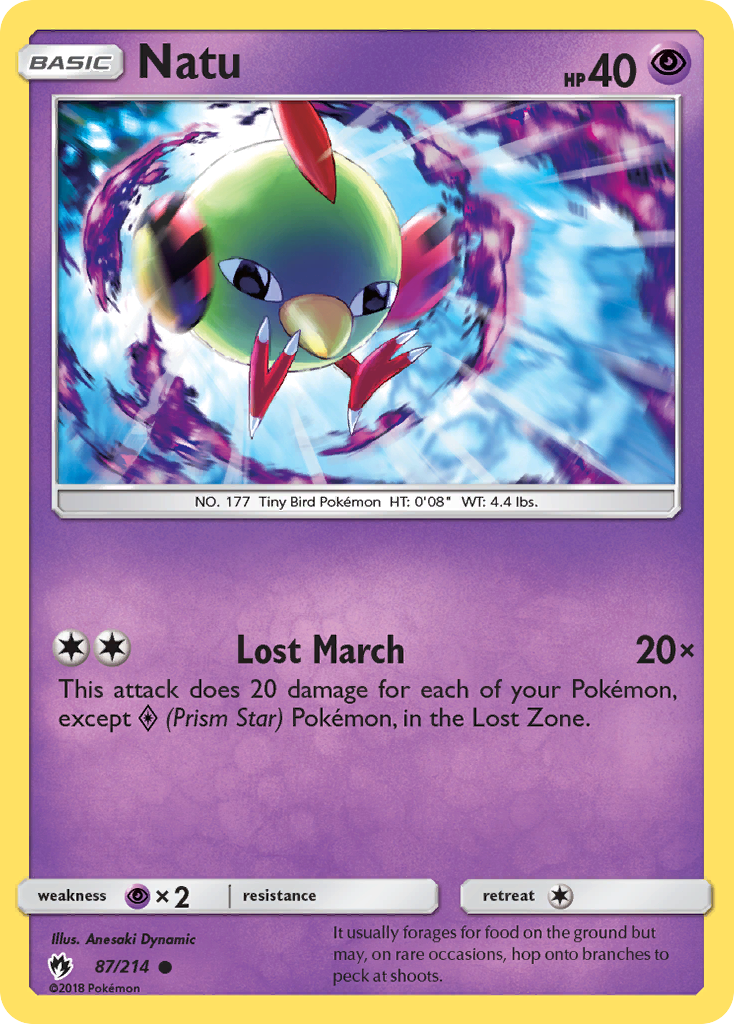 Natu 87/214 Lost Thunder