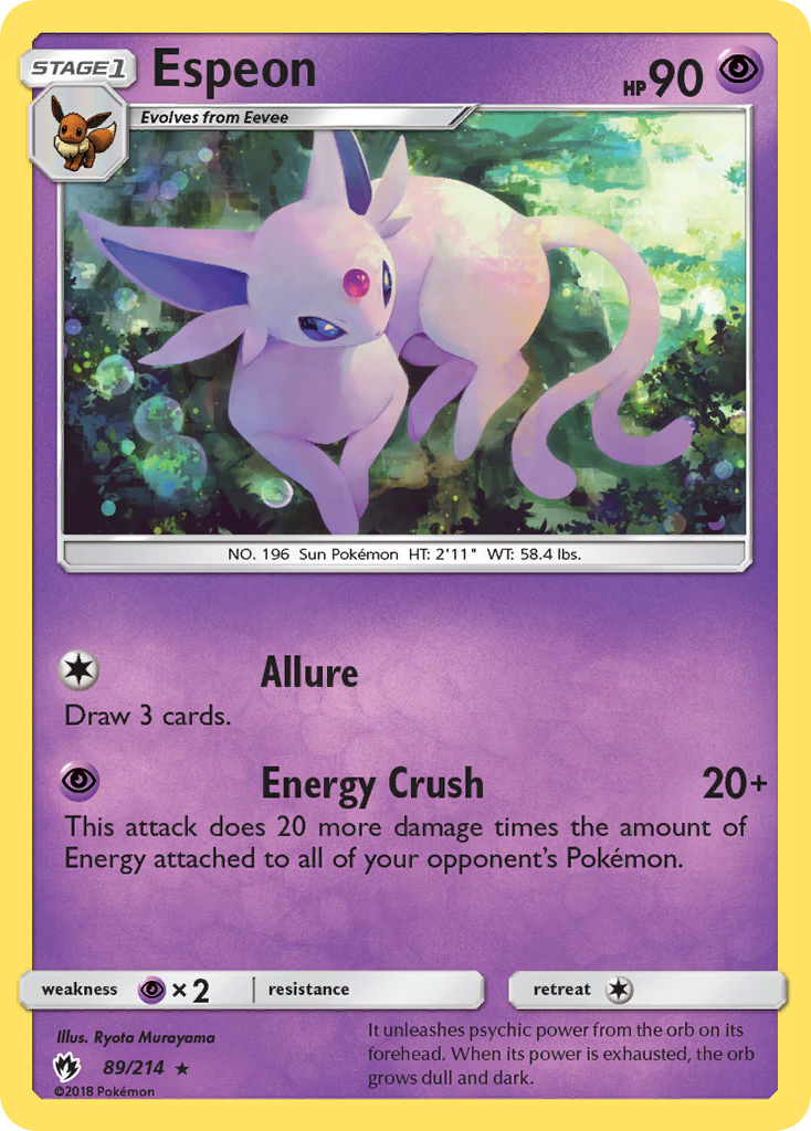Espeon 89/214 Lost Thunder