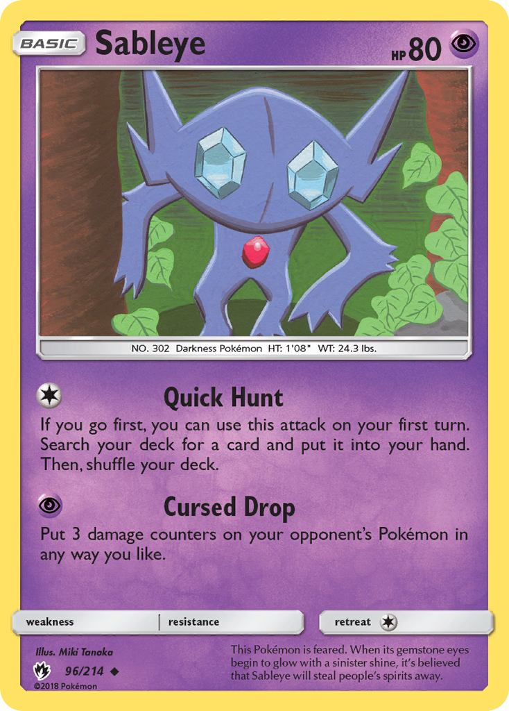 Sableye 96/214 Lost Thunder