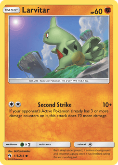 Larvitar 115/214 Lost Thunder