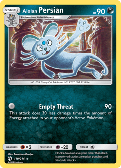 Alolan Persian 119/214 Lost Thunder