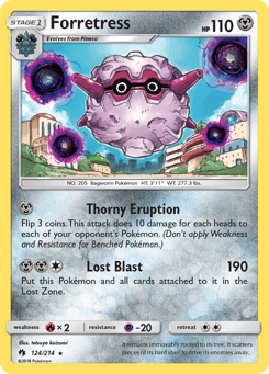 Forretress 124/214 Lost Thunder