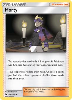 Morty 186/214 Lost Thunder